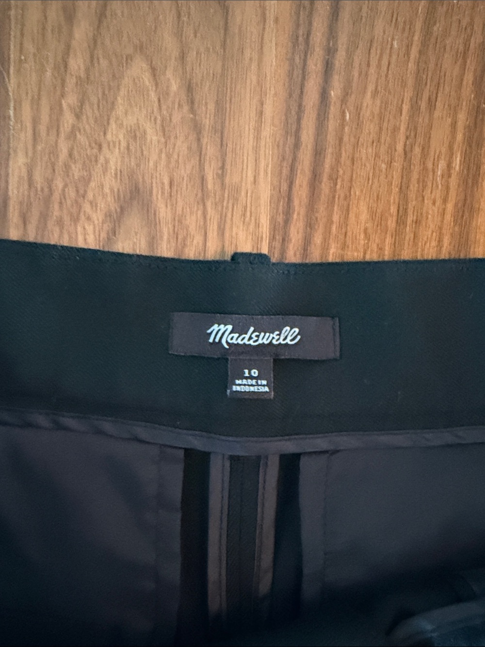 Madewell The Harlow Black Pleated Wide-Leg Trousers - Picture 2 of 5